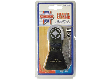 Faithfull Multi-Functional Tool Flexible CrV Scraper 52mm Faithfull - RockBottom Northampton