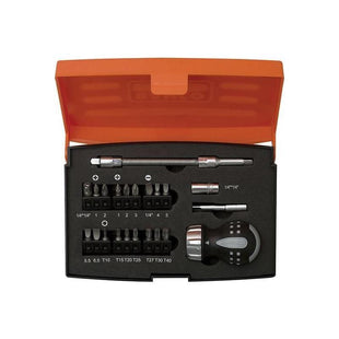 Bahco 808050S-22 Stubby Ratchet Screwdriver Set, 22 Piece Bahco - RockBottom Northampton