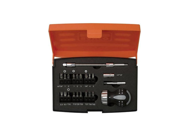 Bahco 808050S-22 Stubby Ratchet Screwdriver Set, 22 Piece Bahco - RockBottom Northampton