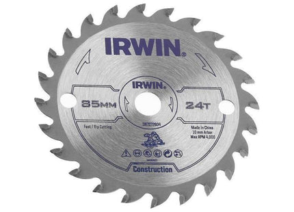 Irwin® General Purpose Saw Blade 85 x 10mm x 24T ATB IRWIN® - RockBottom Northampton
