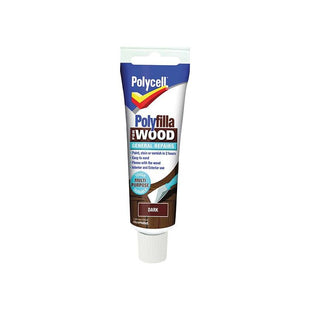 Polycell Polyfilla For Wood General Repairs Tube Dark 330g Polycell - RockBottom Nothampton