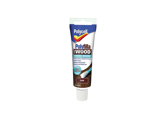 Polycell Polyfilla For Wood General Repairs Tube Dark 330g Polycell - RockBottom Nothampton