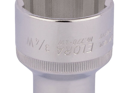 Draper Elora Whitworth Bi-Hexagon Socket, 1/2" Sq. Dr., 3/4" 24898 Draper - Town Tools 