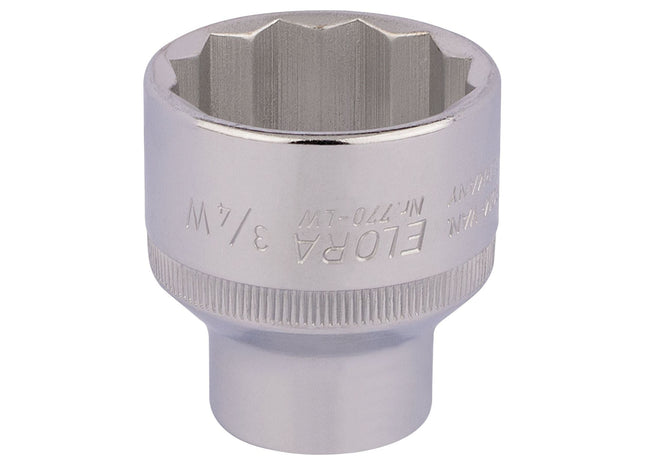 Draper Elora Whitworth Bi-Hexagon Socket, 1/2" Sq. Dr., 3/4" 24898 Draper - Town Tools 