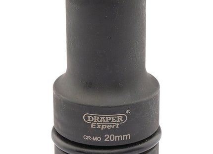 Draper Expert HI-TORQ 6 Point Deep Impact Socket, 1" Sq. Dr., 20mm Draper - Town Tools 