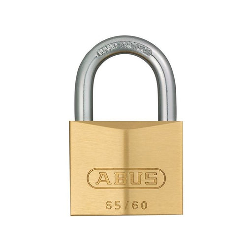 Abus Mechanical 65/60mm Brass Padlock Carded ABUS Mechanical - RockBottom Northampton 