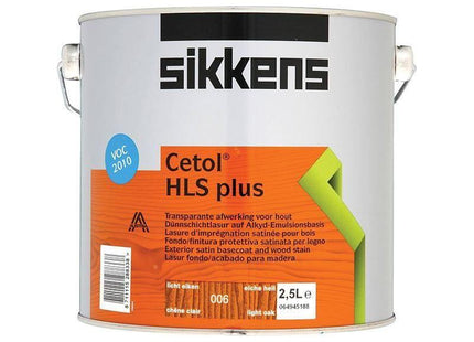 Sikkens Cetol HLS Plus Translucent Woodstain Light Oak 2.5 litre Sikkens - RockBottom Nothampton