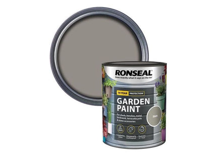 Ronseal Garden Paint Slate 750ml Ronseal - RockBottom Nothampton