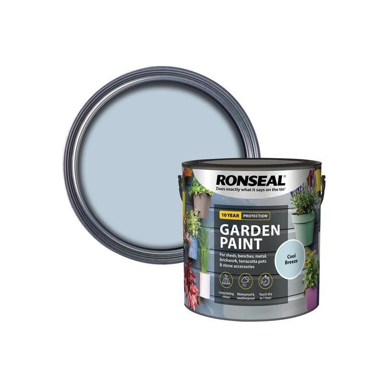 Ronseal Garden Paint Cool Breeze 2.5 litre Ronseal - RockBottom Nothampton