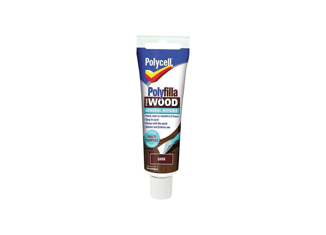 Polycell Polyfilla For Wood General Repairs Tube Dark 75g Polycell - RockBottom Nothampton