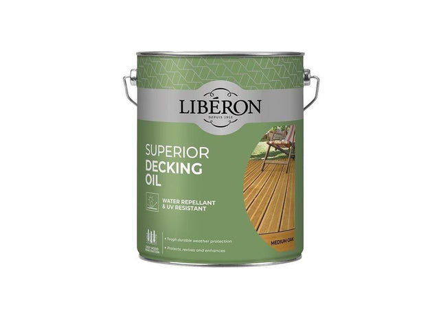 Liberon Superior Decking Oil Medium Oak 5 litre Liberon - RockBottom Northampton