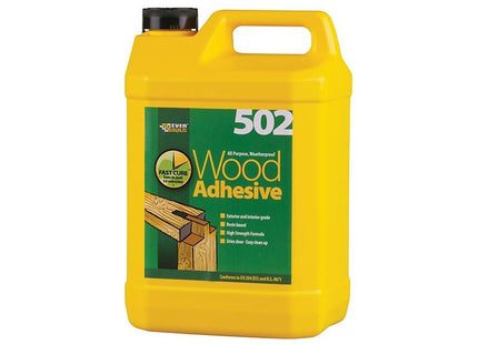 Everbuild Sika 502 All Purpose Weatherproof Wood Adhesive 5 litre Everbuild Sika - RockBottom Northamptin