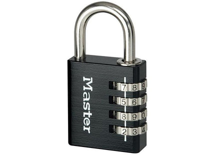 Master Lock Black Finish 40mm 4-Digit Combination Padlock Master Lock - RockBottom Northampton