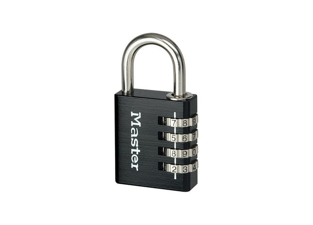 Master Lock Black Finish 40mm 4-Digit Combination Padlock Master Lock - RockBottom Northampton