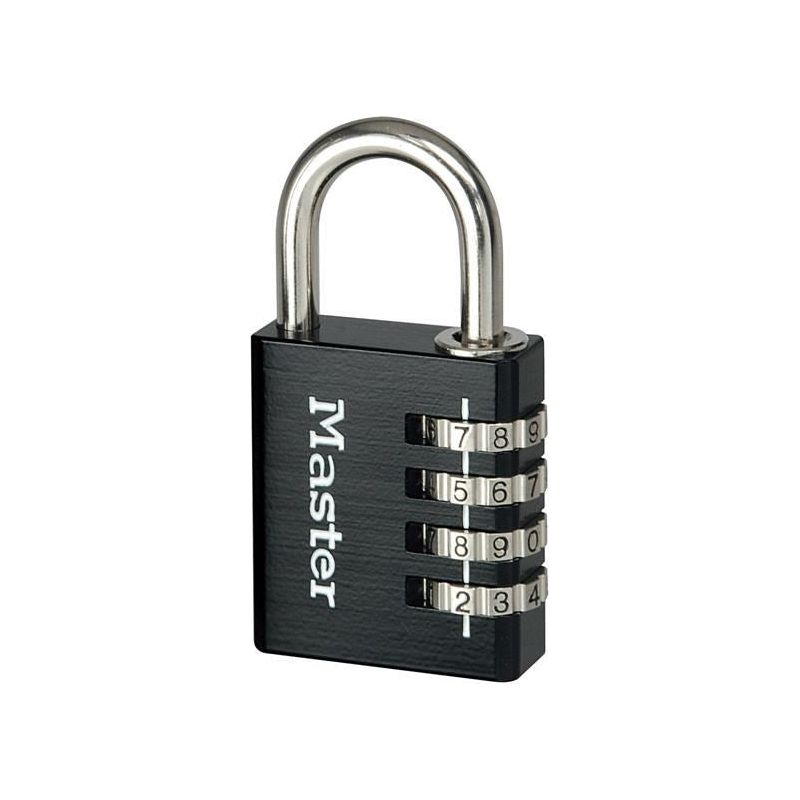 Master Lock Black Finish 40mm 4-Digit Combination Padlock Master Lock - RockBottom Northampton