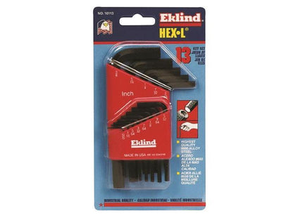 Eklind REK10113 Imperial Short Handle Hex L-Key Set, 13 Piece Eklind - RockBottom Northamptin