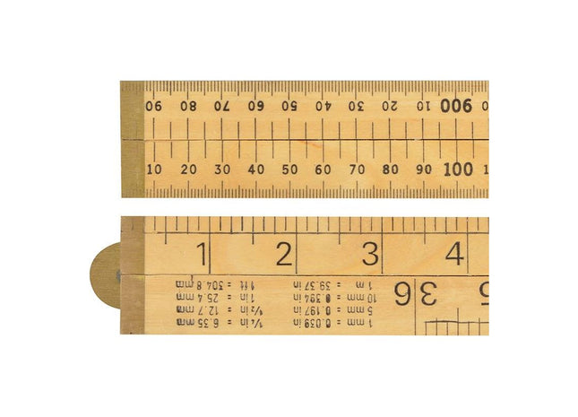 R.S.T. Wooden 4 Fold Rule 1m / 39in (Blister packed) R.S.T. - RockBottom Nothampton