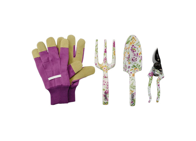 Draper Garden Tool Set with Floral Pattern (4 Piece) 08993 Draper - Town Tools 