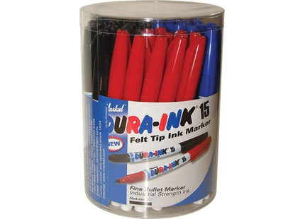 Markal DURA-INK® 15 Fine Tip Marker Mixed Colours (Tub 48) Markal - RockBottom Northampton