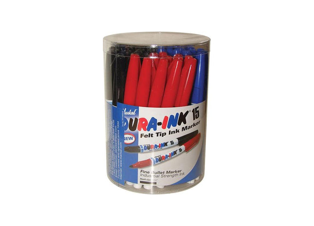 Markal DURA-INK® 15 Fine Tip Marker Mixed Colours (Tub 48) Markal - RockBottom Northampton