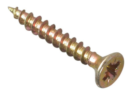 Forgefix Multi-Purpose Pozi Compatible Screw CSK ST ZYP 3.0 x 25mm Box 200 ForgeFix - RockBottom Northampton
