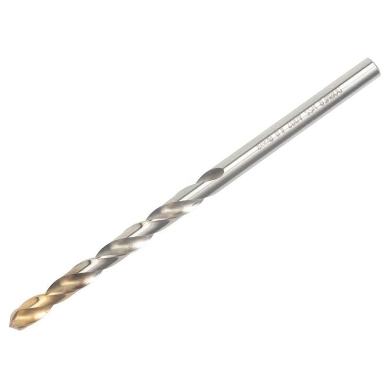Dormer A002 HSS-TiN Coated Jobber Drill 4.00mm OL:75mm WL:43mm Dormer - RockBottom Northampton