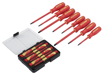 Draper VDE Approved Fully Insulated Screwdriver and Precision Screwdriver Set (1 Draper - Town Tools 