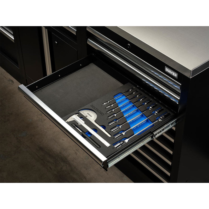 Bunker Knee Wrench, Measuring and Pick-up Set in EVA Foam Inlay (10 Piece) Draper - Town Tools