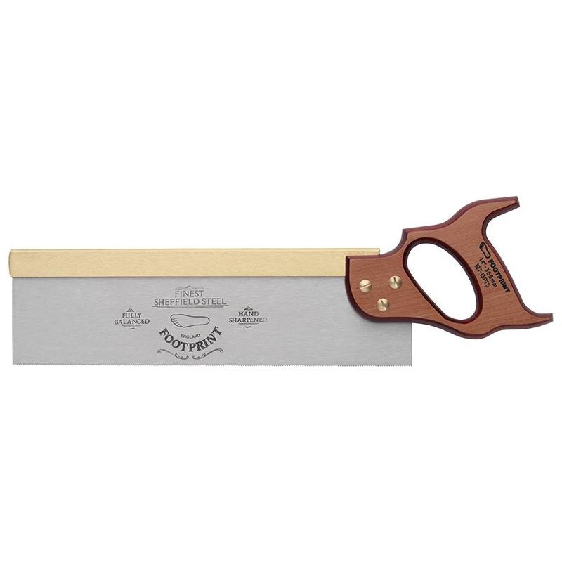 Footprint 256 Brass Back Tenon Saw 300mm (12in) 13 TPI Footprint - RockBottom Northampton