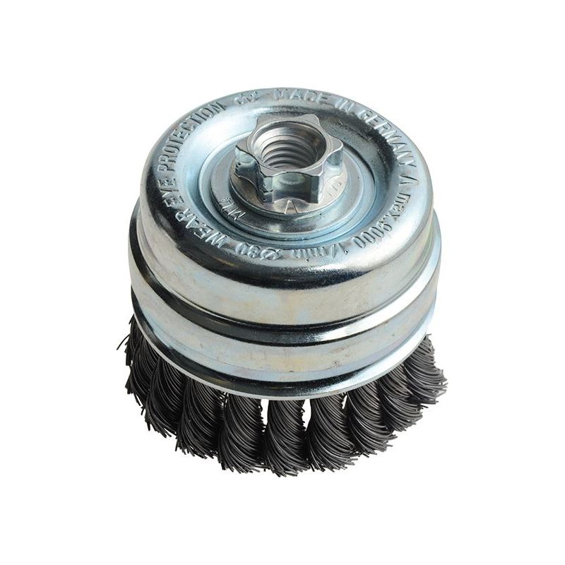 Lessmann Knot Cup Brush 80mm M14x2, 0.50 Steel Wire* Lessmann - RockBottom Northampton