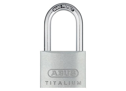 Abus Mechanical 64TI/40mm TITALIUM™ Padlock 40mm Long Shackle Keyed Alike KA6411 ABUS Mechanical - RockBottom Northampton 