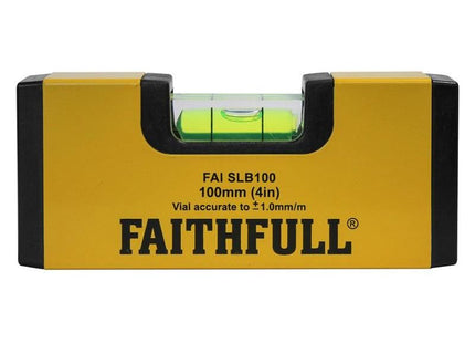 Faithfull Magnetic Mini Level 100mm Faithfull - RockBottom Northampton
