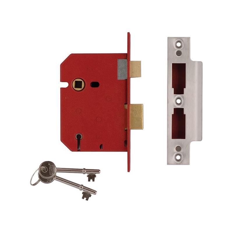 Union 2201 5 Lever Mortice Sashlock Brass Finish 65mm 2.5in Visi UNION - RockBottom Northampton