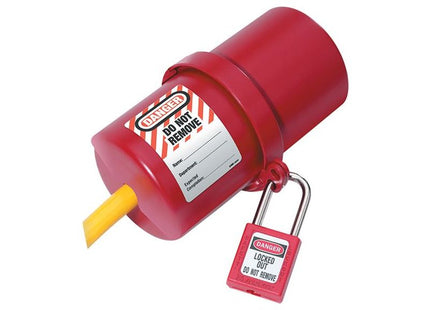 Master Lock Lockout Electrical Plug Cover Large for 240V - 550V Master Lock - RockBottom Northampton