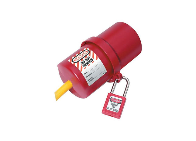 Master Lock Lockout Electrical Plug Cover Large for 240V - 550V Master Lock - RockBottom Northampton