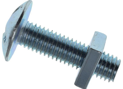 METALMATE Roofing Bolt & Nut ZP M8 x 30mm (Box 25) METALMATE� - RockBottom Northampton