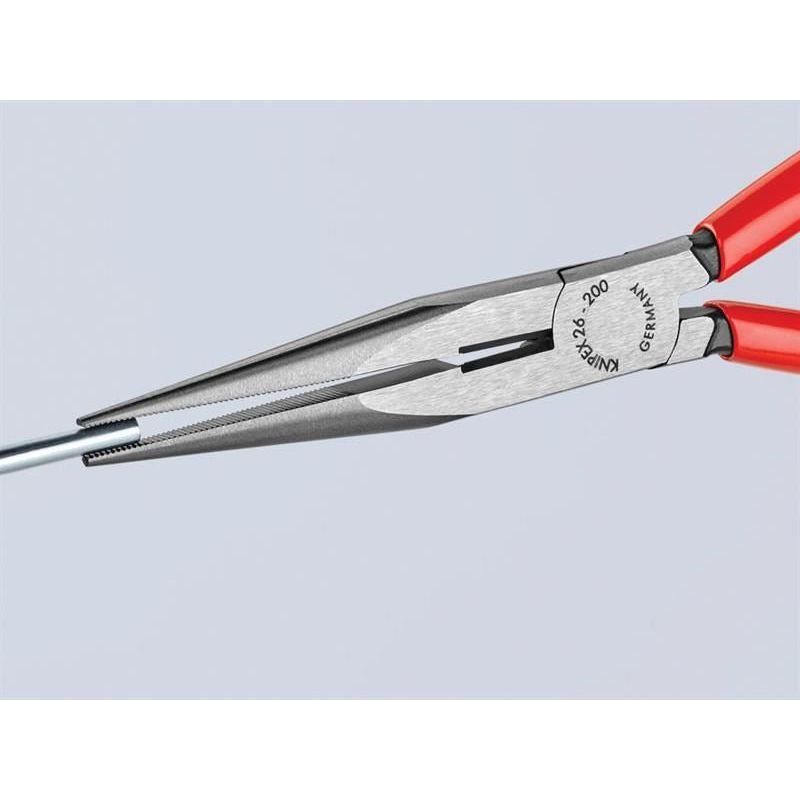 Knipex Long Snipe Nose Side Cutting Pliers PVC Grips 200mm (8in) Knipex - RockBottom Northampton