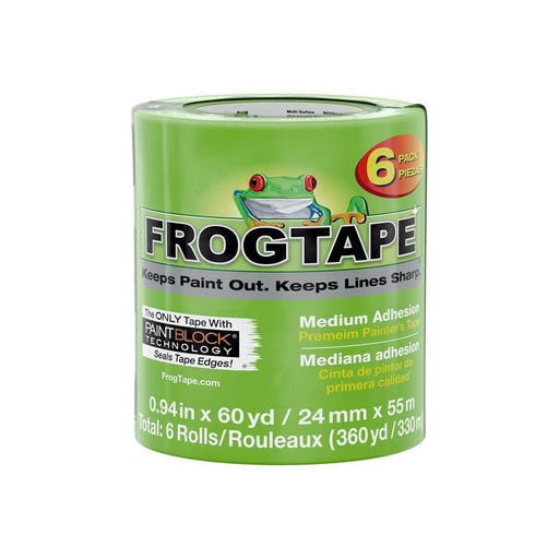 Shurtape FrogTape® Multi-Surface Masking Tape 24mm x 55m (6 Pack) Shurtape - RockBottom Nothampton