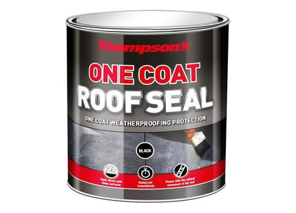 Ronseal Thompson's One Coat Roof Seal Black 5 litre Ronseal - RockBottom Nothampton