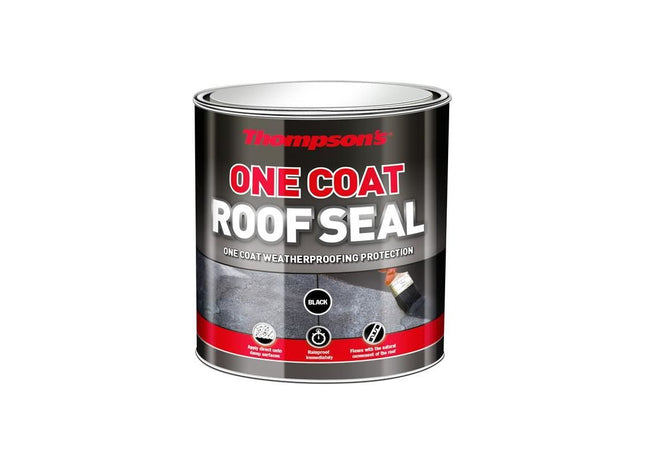 Ronseal Thompson's One Coat Roof Seal Black 5 litre Ronseal - RockBottom Nothampton