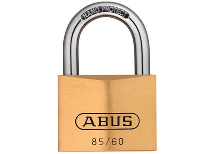 Abus Mechanical 85/60mm Brass Padlock Keyed Alike 2703 ABUS Mechanical - RockBottom Northampton 