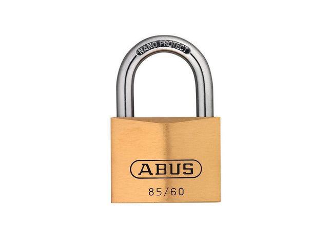 Abus Mechanical 85/60mm Brass Padlock Keyed Alike 2703 ABUS Mechanical - RockBottom Northampton 