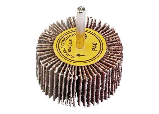 Draper Abrasive Flap Wheel, 60 x 30mm, 40 Grit 76466 Draper - Town Tools 