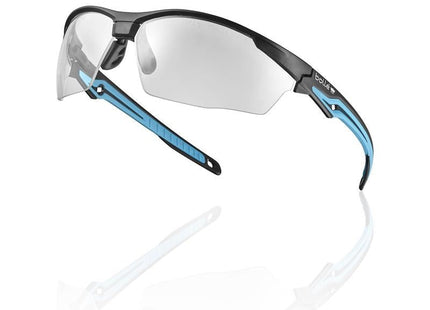 Bolle Safety TRYON Safety Glasses - Platinum Cobalt Flash Bolle Safety - RockBottom Northampton