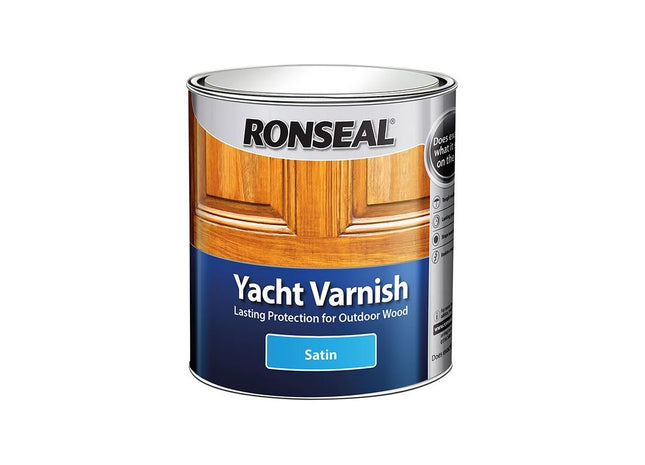 Ronseal Exterior Yacht Varnish Satin 250ml Ronseal - RockBottom Nothampton