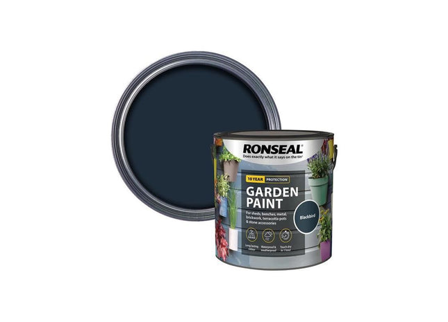 Ronseal Garden Paint Blackbird 2.5 litre Ronseal - RockBottom Nothampton