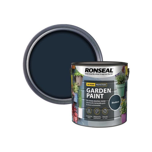 Ronseal Garden Paint Blackbird 2.5 litre Ronseal - RockBottom Nothampton