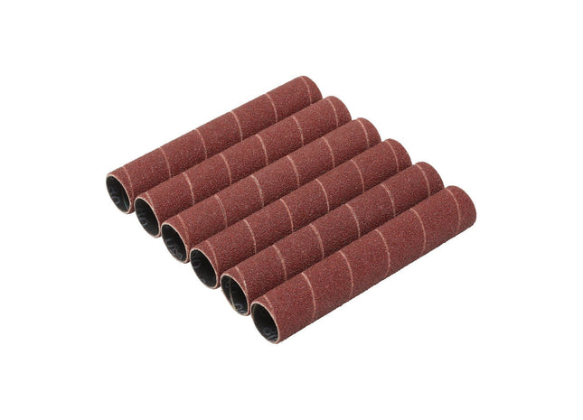 Draper Aluminium Oxide Sanding Sleeves, 19 x 115mm, 80 Grit (Pack of 6) Draper - Town Tools