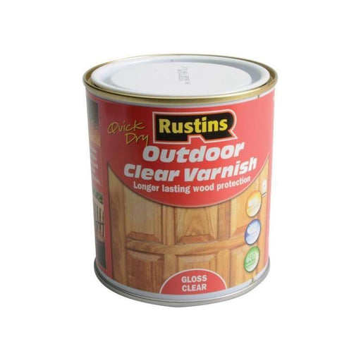 Rustins Exterior Varnish Clear Gloss 500ml Rustins - RockBottom Nothampton