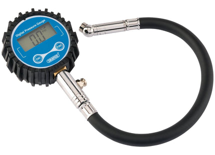Draper Digital Tyre Pressure Gauge with 300mm Flexible Hose 91362 Draper - Town Tools 